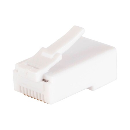 Monoprice 8P8C RJ45 Plug with Inserts for Solid Cat6 Ethernet Cable_ 100 pcs/pac 39236